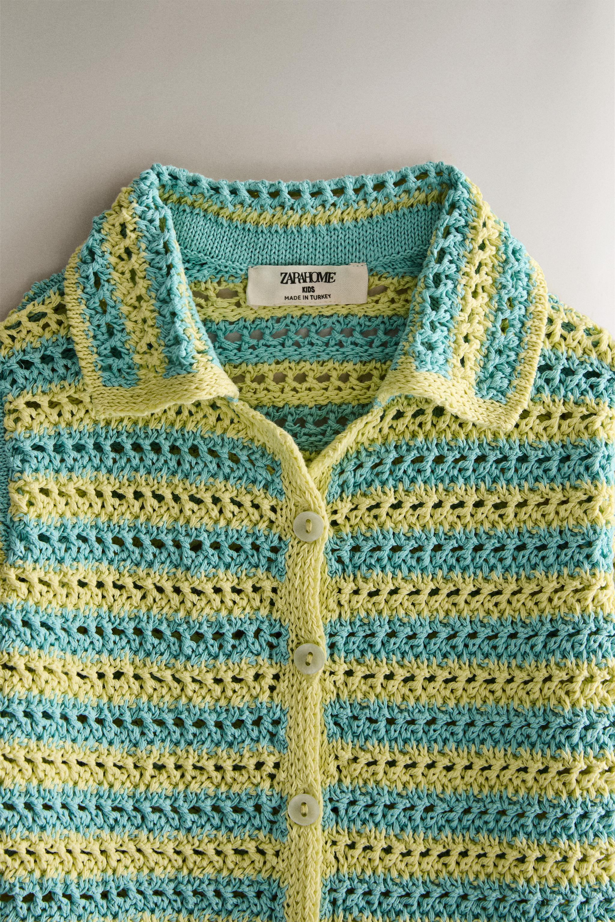 KIDS' CROCHET BEACH SHIRT